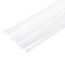 sourcing map 20pcs 13 Inch Plastic Welding Rods PP Welding Strips Welder Rods for Car Bumper, Kayak Repair, Plastic Welder, White
