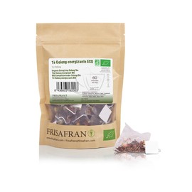 FRISAFRAN - Ecologically Energising Oolong Tea in Pyramids | Cleansing Agent | Rejuvenating Treatment - 60Uds