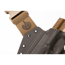 GunfightersINC Chest Holster | FN 509 Full Size | Mas Grey/Coyote | Left Hand