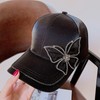 NiceYnn Womens Embrioderied Butterfly Bling Studded Rhinestone Baseball Hat, Girls
