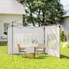 Outsunny Gazebo Side Panels with Window for 3x3(m) Pop Up