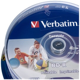 Verbatim 43811 – BD-R 'Datalife 25 GB 6x Pack of 25