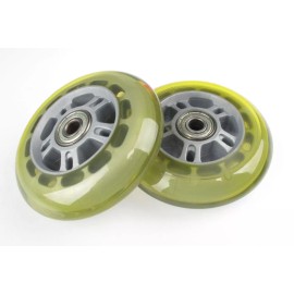 Generic Lot of 2 Replacement 90mm Scooter Wheels Wheel w/ Bearings 90 mm