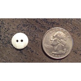 THE BUTTON CO #MOP286 MOTHER OF PEARL ROUND--2 HOLE--1/2"-- 7 PIECES