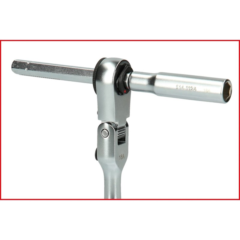 KS Tools 918.1590 1/4 Inch Bit Joint Reversible Ratchet Set
