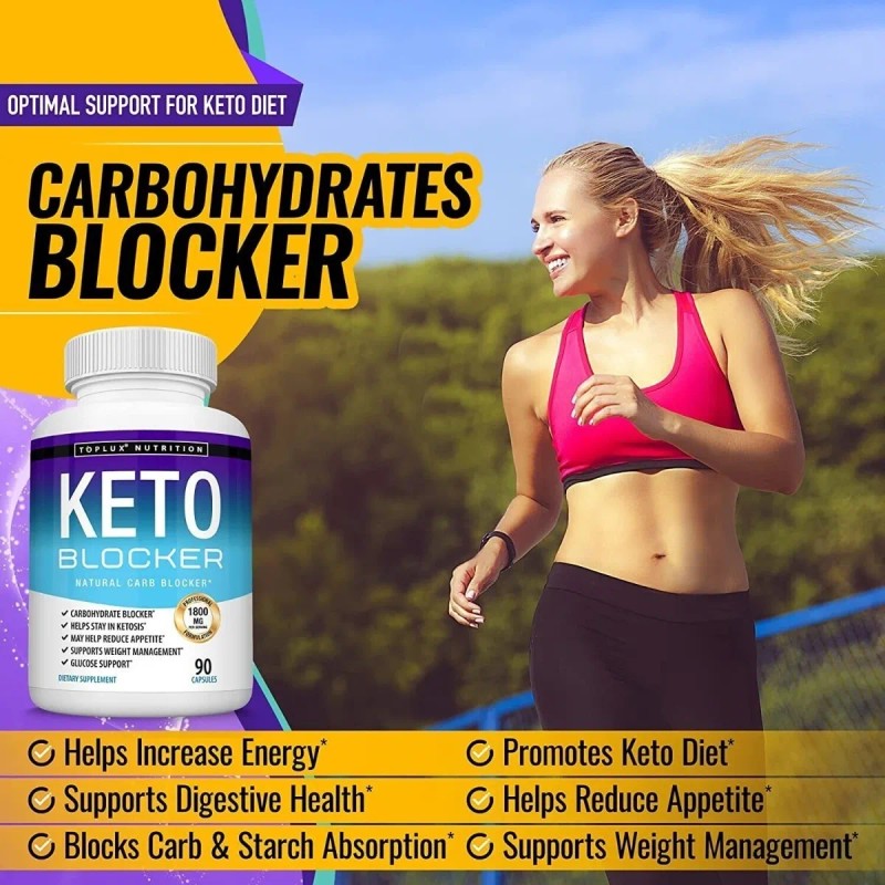 Keto Blocker 1800mg (90 Cpsulas) Prdida De Peso Hecho Usa