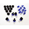 Lumiglow 15 Blue Domes LEDs Lights Bulbs 1/2" Sockets Instrument