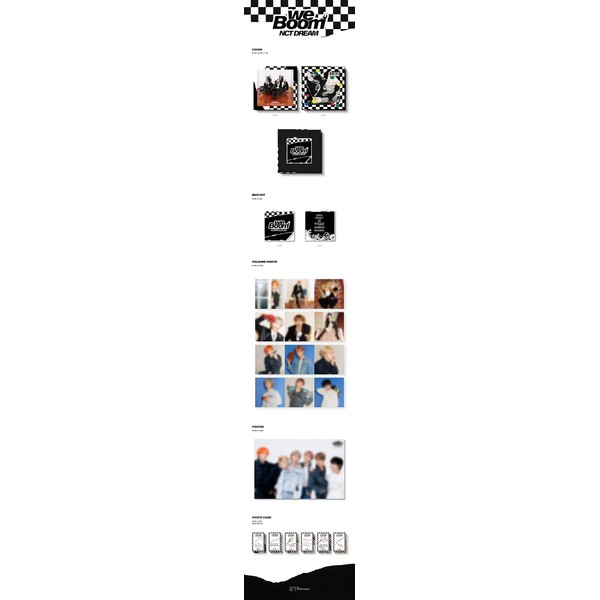 NCT Dream 'We Boom' 3rd Mini Album Kihno Edition Muz-Kit+1p Folding Photo+1p PhotoCard+Message PhotoCard SET+Tracking Kpop Sealed