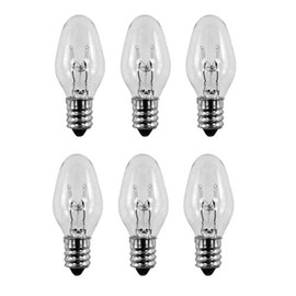 MaxLLTo 6 Pack Replacement Light Bulbs 15W for Scentsy Plug-in Nightlight Wax WarmerDiffuser 15 Watt 120 Volts