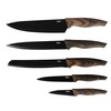 Oster Godfrey 5-Piece Kitchen Cutlery Knife Set w/Black Blade and
