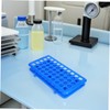 DECHOUS 2pcs Blue Plastic Scientific Test Tube Racks with Lab