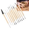 11pcs Soft Clay Carving Knives Multipurpose Stainless Pottery Sculpting Tools