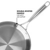 Babish 12-Inch Tri-Ply Stainless Steel Frying Pan with Lid –