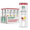Starbucks, Refreshers with Coconut Water, Strawberry Lemonade, 12 fl Oz.