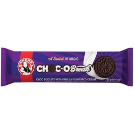 Bakers - Choc-o Break - Chocolate Biscuits 125g (w/Vanilla Flavoured Cream) | 1 Pack |