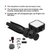 Portable Phone Microphone Vlogging Equipment Microphone Kit with LED Light