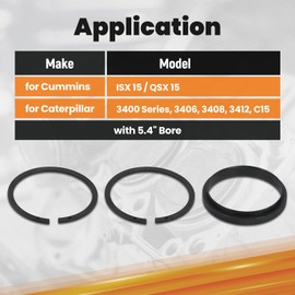 maXpeedingrods Piston Ring Compressor Adapter & Anti-Polishing Ring for Cummins ISX/QSX 15 for Caterpillar 3400, C15 Alternative to 5299339 5299447 5299448 (3 PCS)