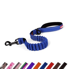 EZYDOG Zero Shock Dog Lead | Zero Shock Technology, Shock-Absorbing, Dog Leads For Small Dogs, Dog Leads For Medium Dogs, Dog Leads For Large Dogs, Soft Padded Handle, 0.6m (Blue)