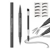 Dual Tip Eyebrow Pencil Waterproof with Comb Tip & Needle