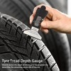Digital Tyre Tread Depth Gauge Inch mm Conversion 0‑25.4mm Range