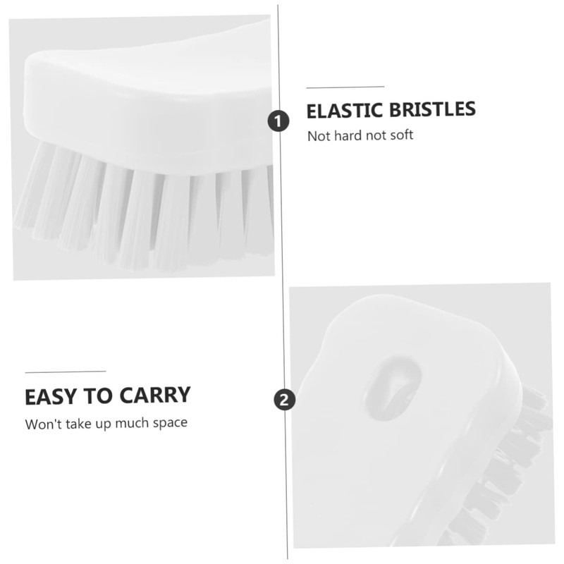 BIUDECO 2pcs Nail Care Tools Brush for Fingernail Scrubbing Cleaning