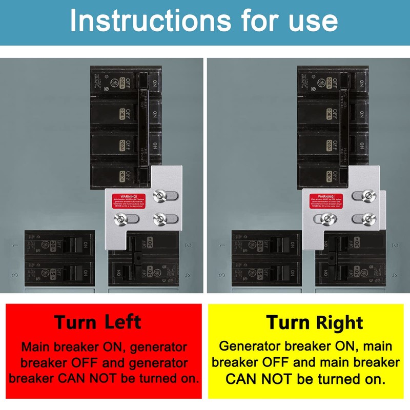 Generator Interlock Kit Compatible with General Electric GE 150 or