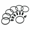 AIMALL 10pc Multipurpose Window Curtain Clothes Metal Clips Rings Hook