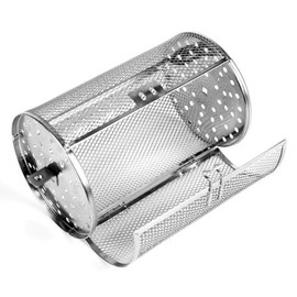 Stainless Steel Rotisserie Grill, 360 Degree Rotatable Heating Oven Cages Oven Racks Oven Basket, Oven Roaster Drum for Peanut Dried Nut Coffee Beans BBQ