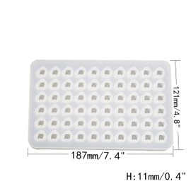 DD-life 2 Pcs Mold Resin Craft Makes 60 Crystals,Crystal Gem Resin Silicone Mold, Mini 3D Diamond Epoxy Casting Mold for Resin Candles Soap Ice Cube Jewelry