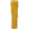 Meyda Tiffany 117431 Poly Resin Honey Amber Flat Top Candle