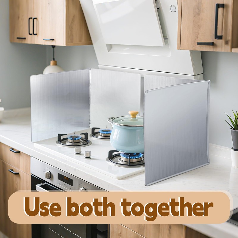 2 Pcs Splatter Guard Grease Splatter Screens Stainless Steel 2
