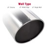 Upower 4" to 10" Exhaust Tip Mirror Polished 4 Inch