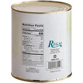 Generic Solid Pack Sliced Apples #10 Can - 6/Case