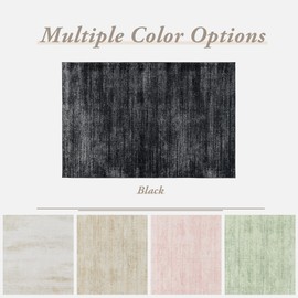 BILEEHOME Black and White Rug for Living Room,Washable Abstract Modern Boho Dark 5x7 Area Rugs for Office