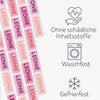 Premium Mini Name Stickers Soft Rose Pack of 156 Clothing