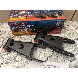 SUPERIOR 13-4100 Rear Lower Shackle Kit, 2" Drop, 2.5" Leaf Spring, 3.0" Shackle