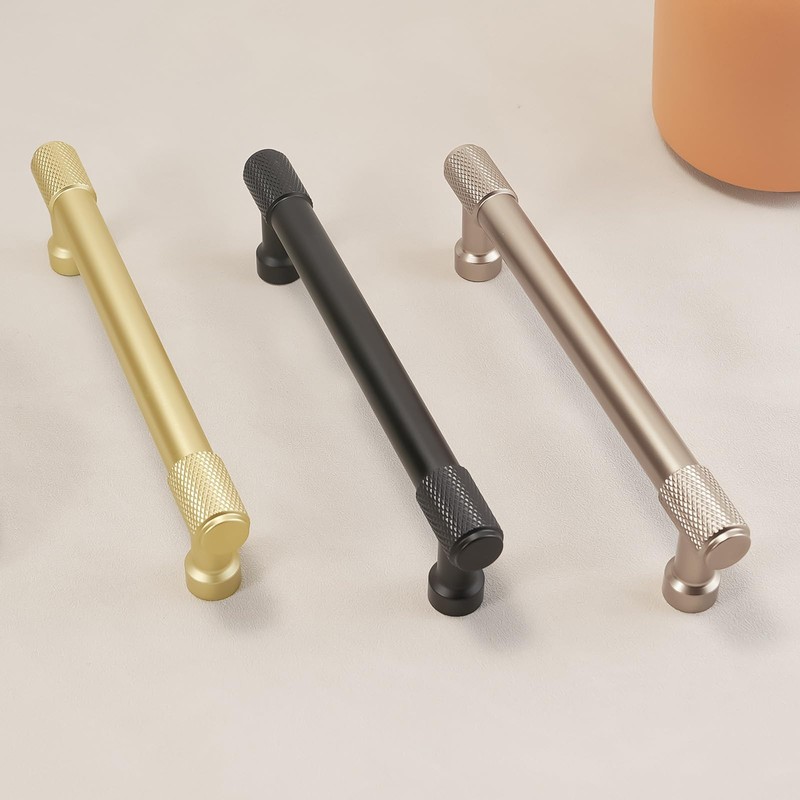 POVEFONK 6 Pack 10 inch Champagne Bronze Kitchen Cabinet Handles
