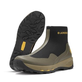 LaCrosse AlphaTerra 6" Zip-Up Waterproof Hiking Boots for Men - Alphaterra Outsole, Active Fit, EVA Midsole Side-Zip, Stone - 11 W