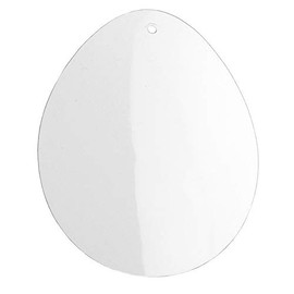 Ideen mit Herz Windmill Film Discs, Transparent Film, Mobile Film, Transparent, Punched Motifs with Hole for Hanging, 0.5 mm, Pack of 20 (Egg, 12.4 cm x 16 cm)