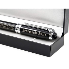 Jeremiah 29:11 Engraved Gift Pen with Presentation Box - Inspirational Christian Living Bible Gifts for Men Women of Faith