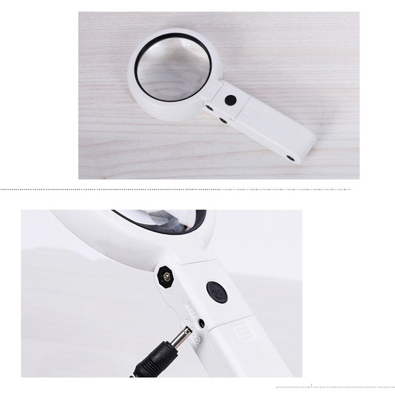 Magnifying Glass LED 5X 11X Magnification Magnifier Lens Adjustable for