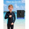 Yikayin Kids Wetsuit Top for Boys Girls, 2mm Neoprene Thermal