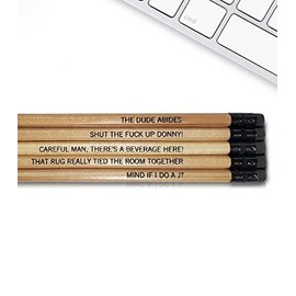 The Dude - Inspirational Pencils Engraved With Funny And Motivational Sayings For School And The Office