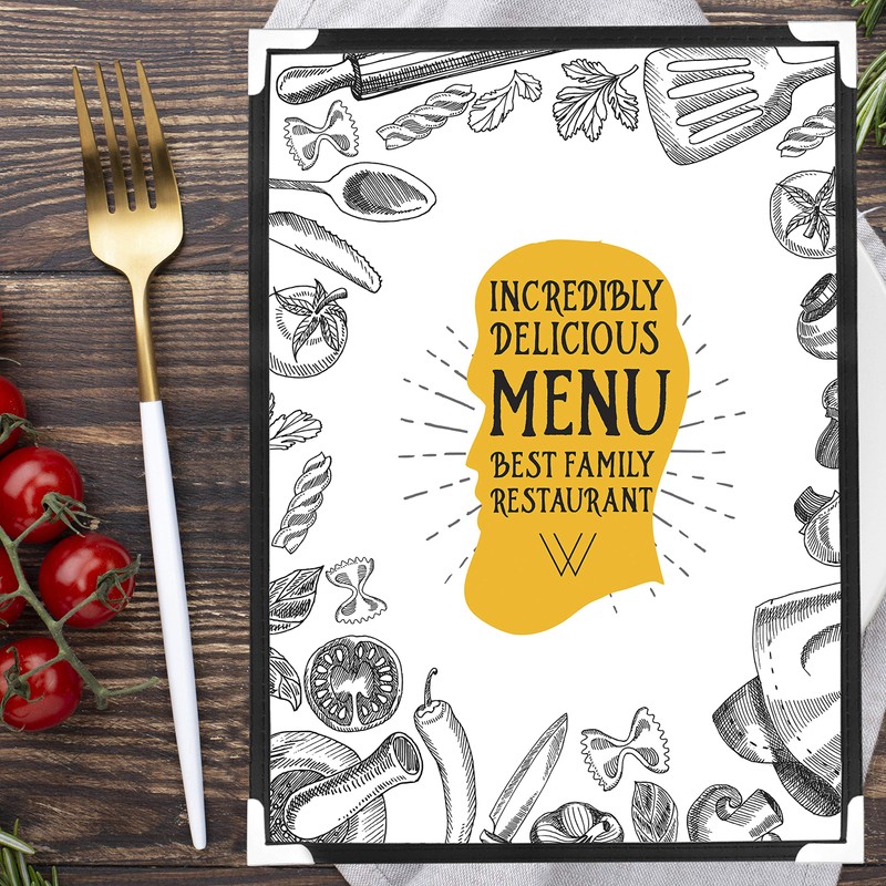 Belle Vous A4 Menu Covers (10 Pack) - Single Page