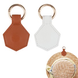 Arvoni 2 Pcs Hat Clips for Travel on Bag, Magnetic Hat Clip for Bag, hat Clips for Traveling, Leather H at Holder Clip for Hanging Hats on The Handbag, for Womens Travel Outdoor Accessory