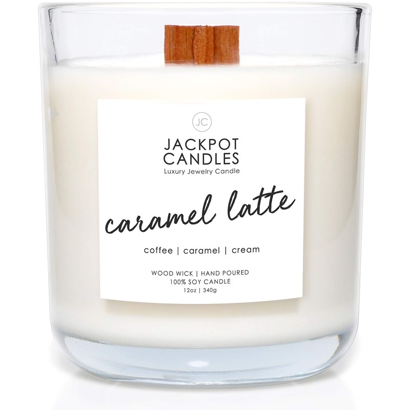 Caramel Coffee Latte Candle with Ring Inside (Surprise Jewelry Valued