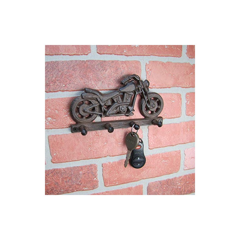 Metal Motorcycle Wall Hook Biker Gear Helmet Key Holder Garage