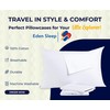 Toddler Travel Pillowcase 12x16, White Pack of 2 Zipper Closure