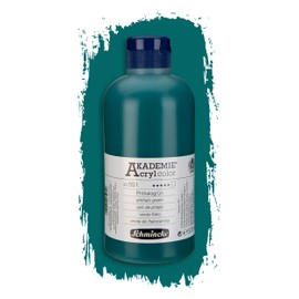 Schmincke - Akademie Acrylic Colour, Phthalo Green, 500 ml, 23551028, Fine Artist Acrylic Paint, Brilliant, Highly Lightfast and Cadmium-Free, for Acrylic Painting, Mixed Media