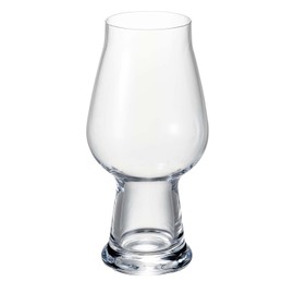 Luigi Bormioli Birrateque Craft Beer Glasses IPA/White (Set of 2), 18.25 oz, Clear